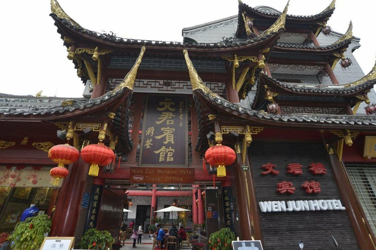 Chengdu Dreamstravelwenjuncourtyardhotel Bagian luar foto